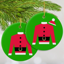 Der Weihnachtsmann-Racing-Silks-Rundkreisornament