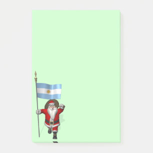 Der Weihnachtsmann reist nach Argentinien Post-it Klebezettel
