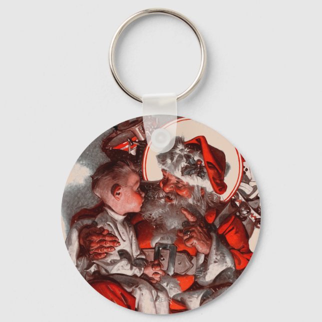 Der Weihnachtsmann Schlüsselanhänger (Vorderseite)