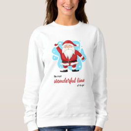 Der Weihnachtsmann. Schönes Winter Sweatshirt