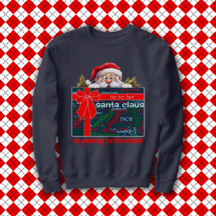 Der Weihnachtsmann sieht nicht, bis Weihnachts-Wei Sweatshirt