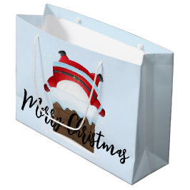 Der Weihnachtsmann steckt im Schornstein Große Geschenktüte