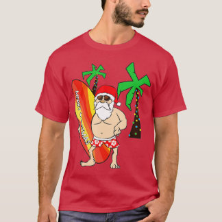Der Weihnachtsmann surft Weihnachten in Hawaii Jul T-Shirt
