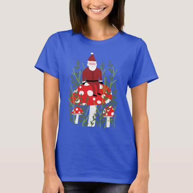 Der Weihnachtsmann über das Magische Pilz Weihnach T-Shirt (Vorderseite)