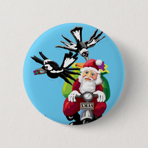 Der Weihnachtsmann und die Maden Button
