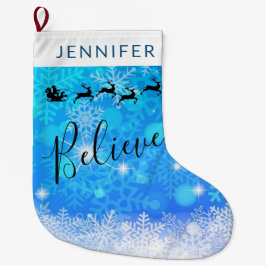 Der Weihnachtsmann und sein fliegender Rentier - G Großer Weihnachtsstrumpf