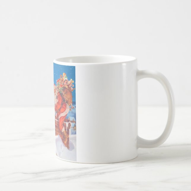 Der Weihnachtsmann und sein Mighty Rentier Tasse (Rechts)