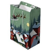 Der Weihnachtsmann und sein Schlitten