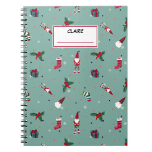 Der Weihnachtsmann und seine Geschenke. Individuel Notizblock