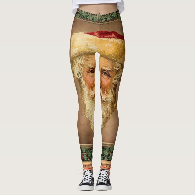 Der Weihnachtsmann Vintage Leggings (Vorderseite)