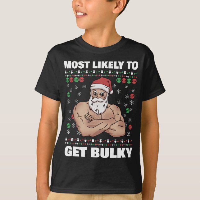 Der Weihnachtsmann wird am ehesten ein hässliches  T-Shirt (Vorderseite)