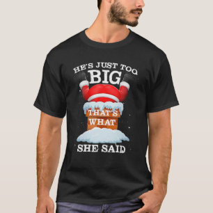 Der Weihnachtsmann zitiert das, was sie Weihnachte T-Shirt