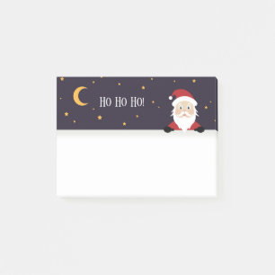 Der Weihnachtsmann zum Silvesterabend sagt Ho ho h Post-it Klebezettel