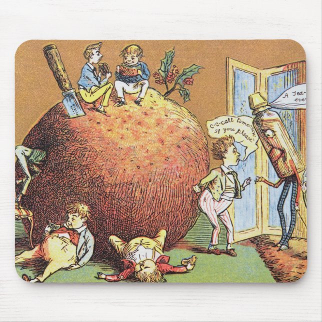 Der Weihnachtspudding Mousepad (Vorne)