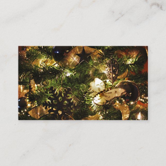 Der Weihnachtsschmetterling Visitenkarte (Vorderseite)