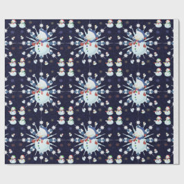 Der Weihnachtsschneemann Glittery - Geschenkpapier