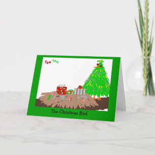 Der Weihnachtsvogel Feiertagskarte