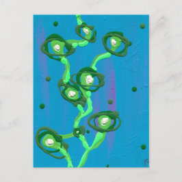 Der Wein - Abstrakte Malerei Postkarte