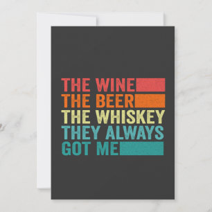 Der Wein Das Bier Der Whiskey Sie Haben Mich Immer Einladung