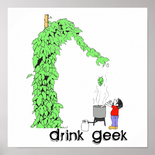 Der Wein gibt Poster (Vorne)