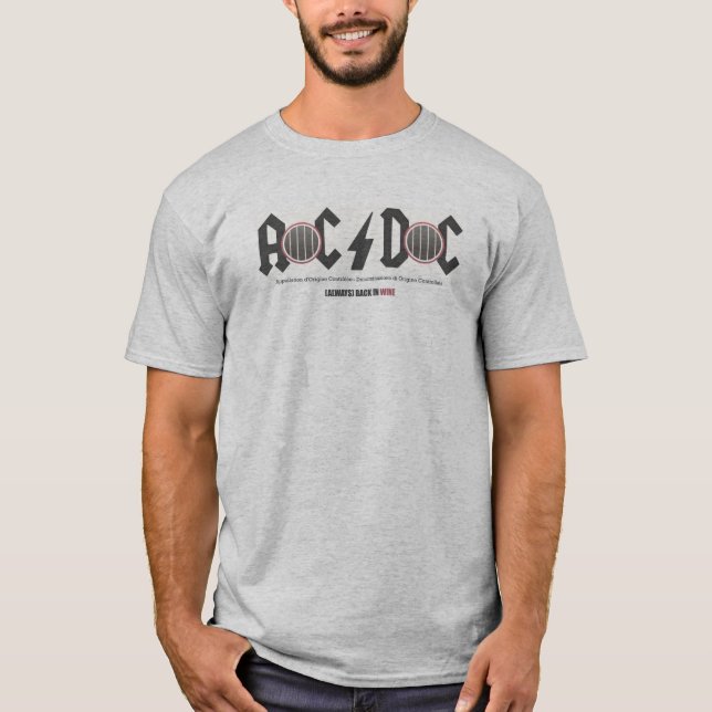 Der Wein-T - Shirt - hinter im Wein (Vorderseite)