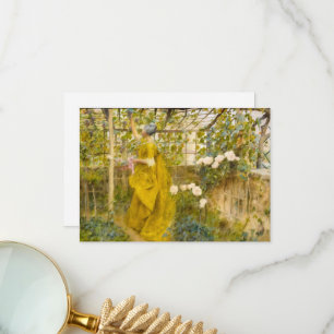 Der Wein von Carl Larsson Dankeskarte