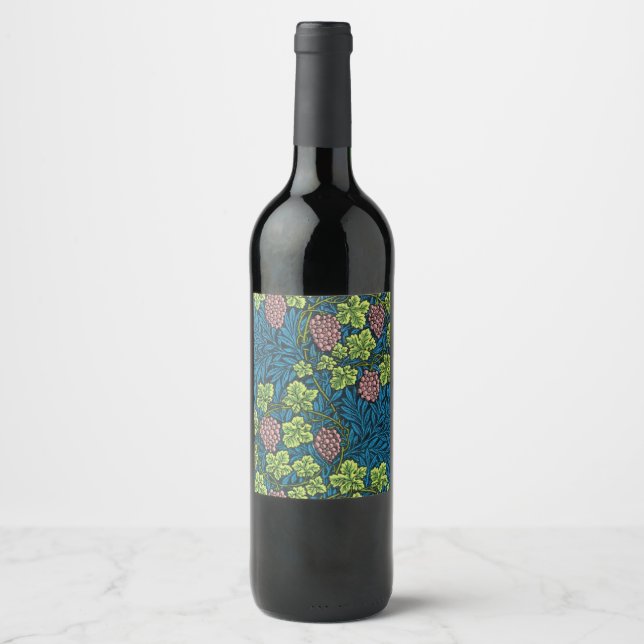 Der Wein von William Morris Weinetikett (Vorderseite)