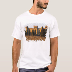 Der Weinberg mit Syrah-Reben und dem Schloss T-Shirt