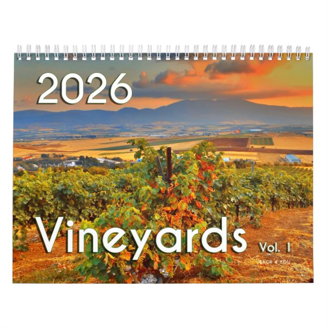Der Weinbergkalender 2026 - Weinberge, Band 1 Kalender (Titelbild)