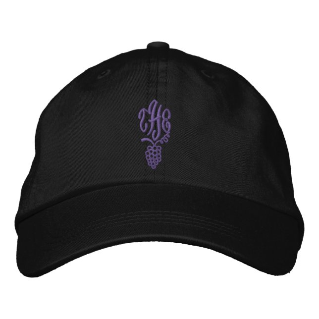 Der Weinstock Bestickte Baseballkappe (Vorderseite)