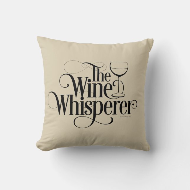 Der WeinWhisperer Kissen (Vorderseite)