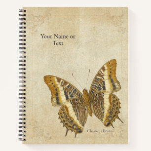 Der Weißbärtige Kaiser (Charaxes Brutus) Notizbuch