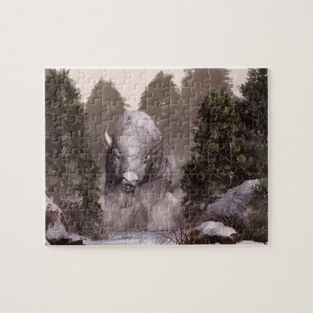 Der weiße Büffel Puzzle (Horizontal)