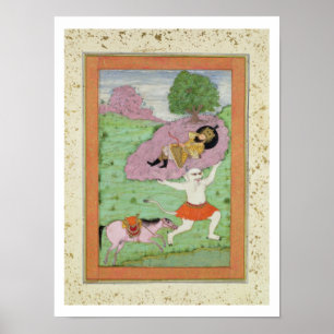 Der weiße Dämon, der weg vom Schlafen Rustam Poster