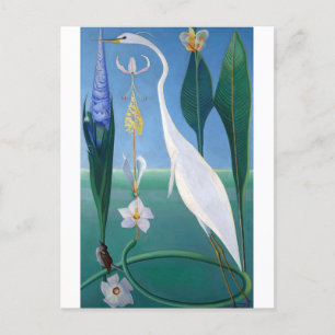 Der weiße Heron von Joseph Stella Postkarte