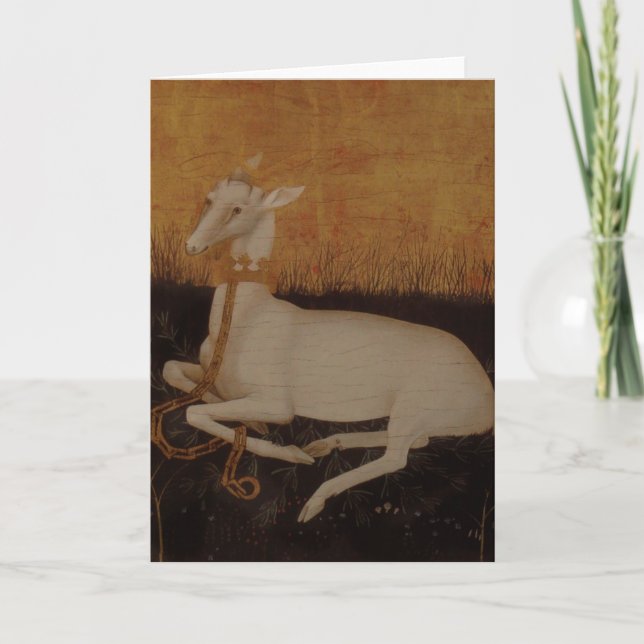 Der weiße Hirsch-Hirsch Karte (Vorderseite)