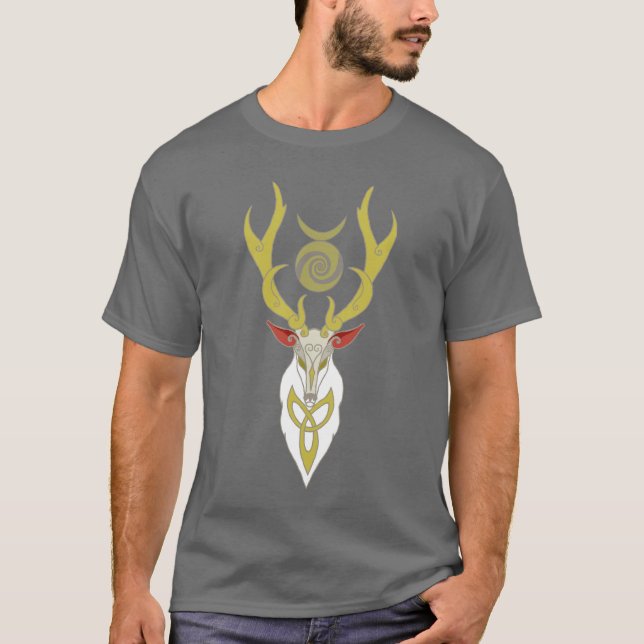 Der weiße Hirsch T-Shirt (Vorderseite)