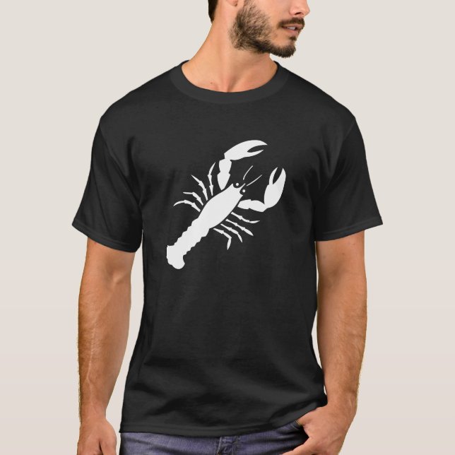 Der weiße Hummer-T - Shirt-Shirt-Entwurf T-Shirt (Vorderseite)