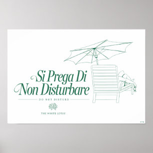 Der weiße Lotus stört nicht Poster