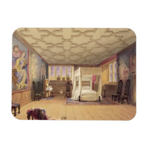 Der weiße Raum, Cotehele Haus, c.1830-40 (Farbe Magnet