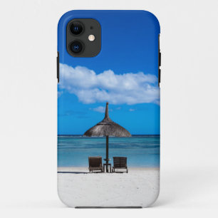 Der weiße Sandstrand von Flic en Flac Mauritius li Case-Mate iPhone Hülle