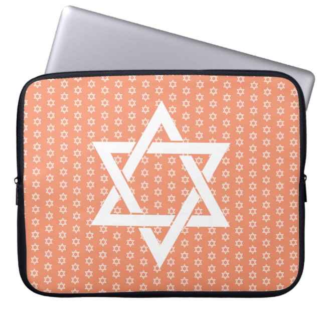 Der weiße Star von David Seamless Laptopschutzhülle (Vorderseite)