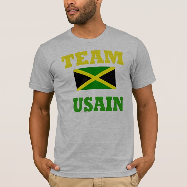 der weiße T - Shirt der usain Bolzen-Männer - (Vorderseite)