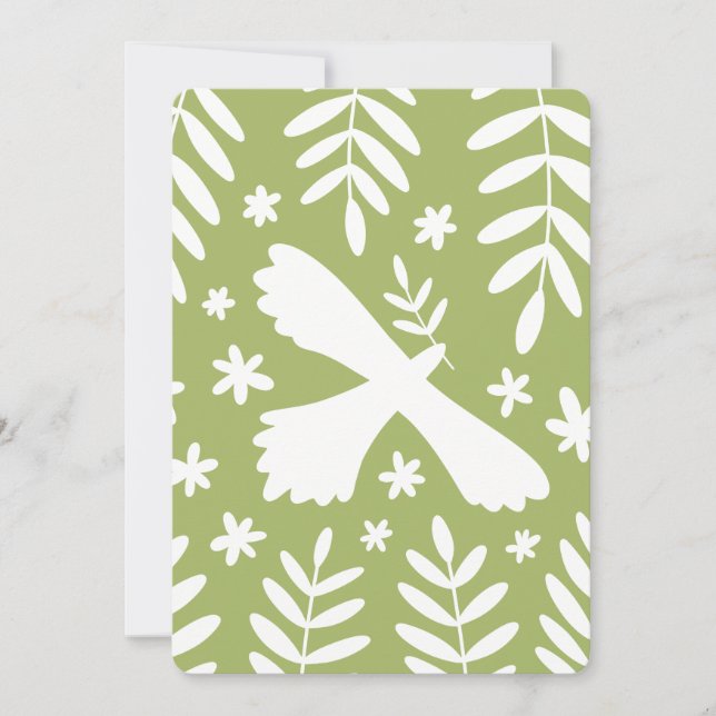 Der weiße Vogel Einladung (Vorderseite)