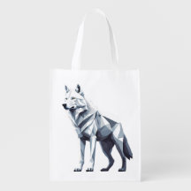 Der weiße Wolf: Eleganz in Geometrie