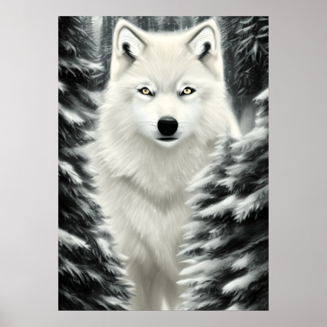 Der weiße Wolf Poster (Vorne)