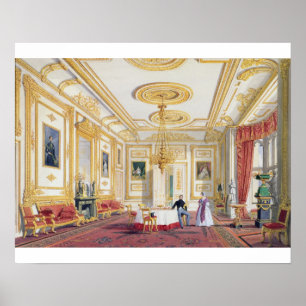 Der weiße Zeichnend Saal des Windsor Castle (Farbe Poster