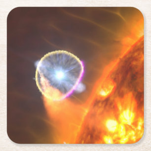 Der weiße Zwergstern in V407 Cygni Rechteckiger Pappuntersetzer