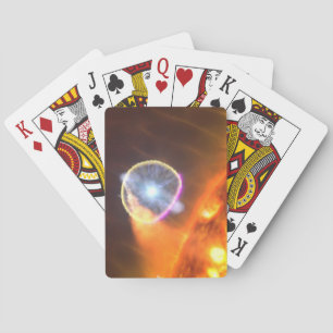 Der weiße Zwergstern in V407 Cygni Spielkarten