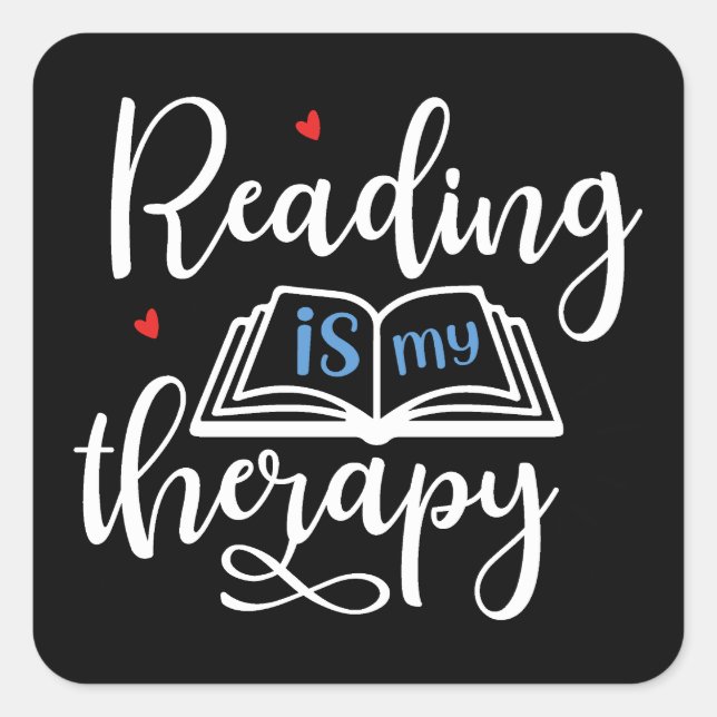 Der Welt-Buch-Tag ist Lernen Quadratischer Aufkleber (Vorderseite)